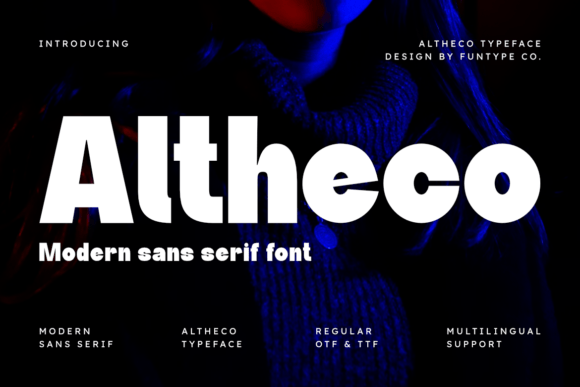 Altheco: A Bold Sans Serif Font for Scroll-Stopping Marketing