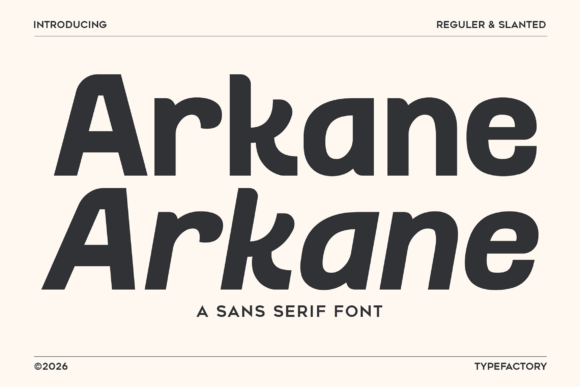 Arkane: A Clean Sans Serif Font That Makes Your Brand Look Polished