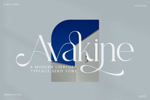 Avakine: A Modern Serif Typeface for Digital Branding