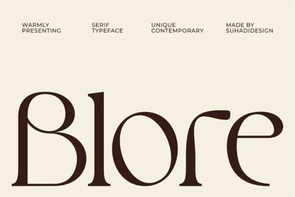 Blore: A Stylish Serif Font That Elevates Your Brand