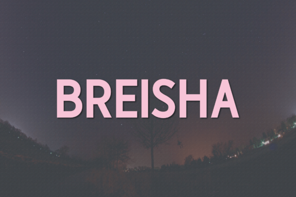 Breisha: A Modern Sans Serif Typeface for Real Branding Work