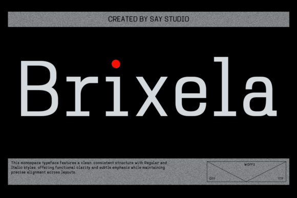 Brixela: A Modern Sans Serif Typeface for Digital Clarity