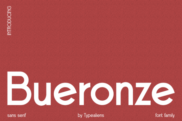 Bueronze: A Modern Sans Serif Font Built for Digital Impact