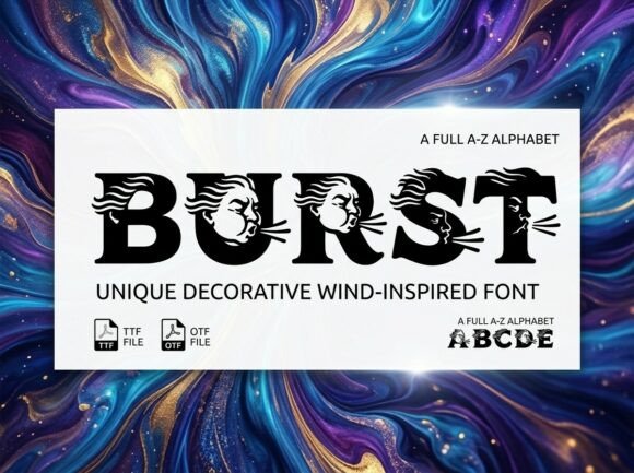 Burst: A Bold Display Typeface for Digital Brand Impact