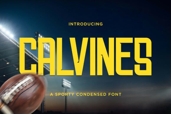 Calvines: A Sporty Sans Serif Font That Lifts Your Handmade Designs