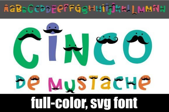 Cinco De Mustache: A Playful Display Typeface for Scroll-Stopping Campaigns