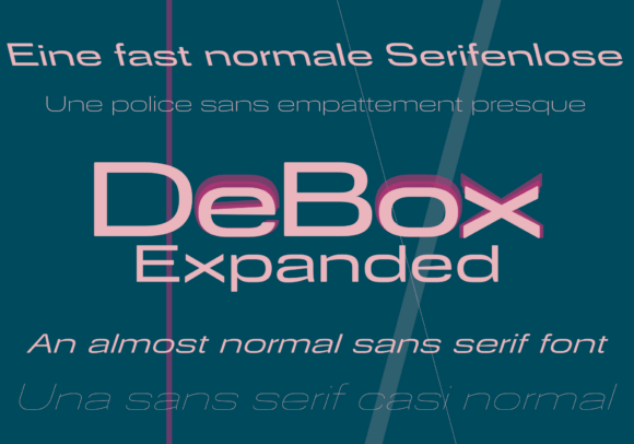 Debox Expanded: A Luxurious Sans Serif Display Font for Crafters