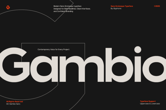 Gc Gambio: A Clean, Confident Sans Serif for Real Branding Work