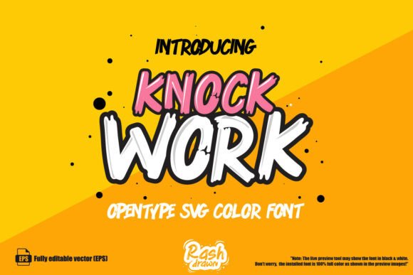 Knock Work: A Color Font That Makes Headlines Pop
