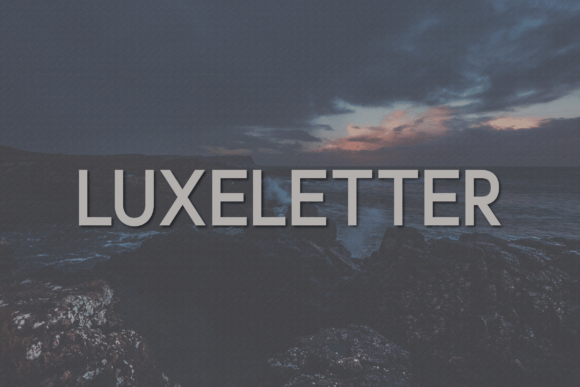 Luxeletter: A Polished Sans Serif Font for Small Business Branding