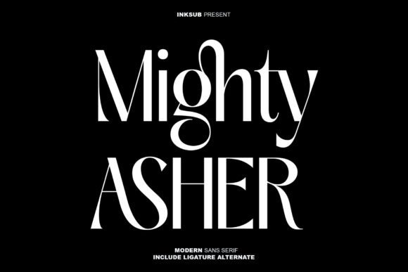 Mighty Asher: A Luxury Display Font for Modern Web Design