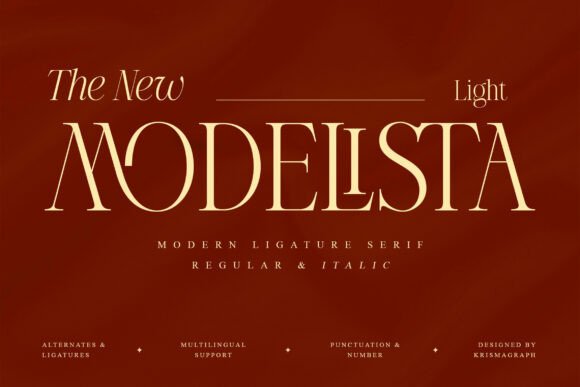 Modelista Light: A Serif Font That Breathes With Your Content