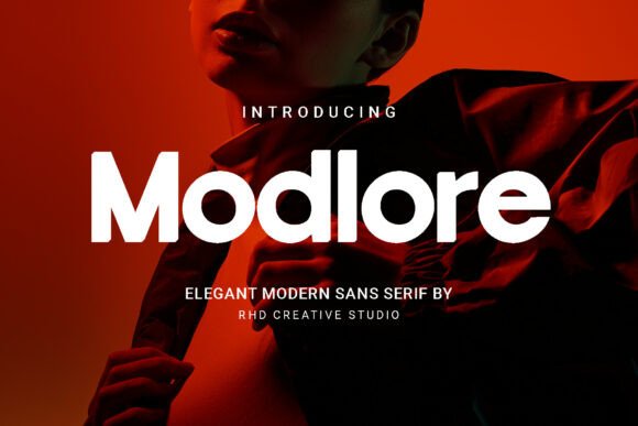 Modlore: A Bold, Geometric Sans Serif for Impactful Branding