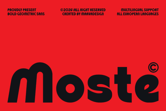 Moste: A Bold Sans Serif That Makes Your Campaigns Instantly Clear
