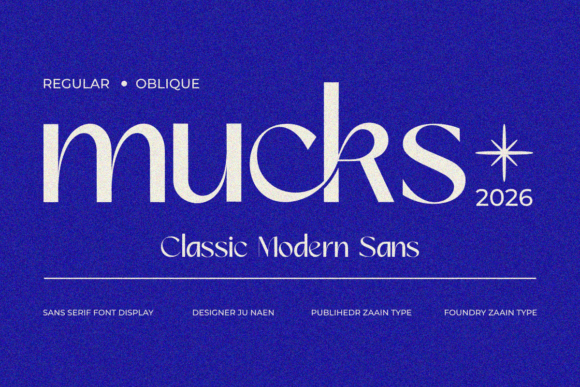 Mucks: A Confident, Unfussy Sans Serif