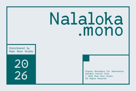 Nalaloka Mono: A Monospace Font That Feels Human
