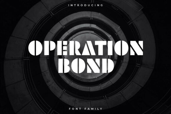 Operation Bond: A Cinematic Display Typeface for Editorial Impact