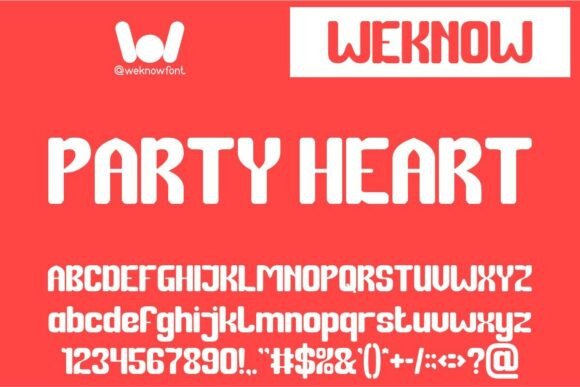 Party Heart: A Friendly, Modern Sans Serif for Real Branding