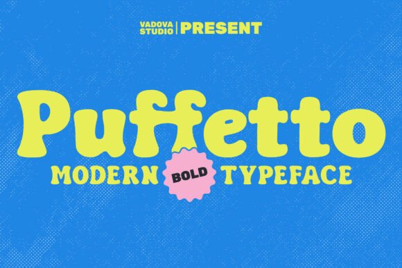 Puffetto: A Playful Serif Font for Handmade Brands