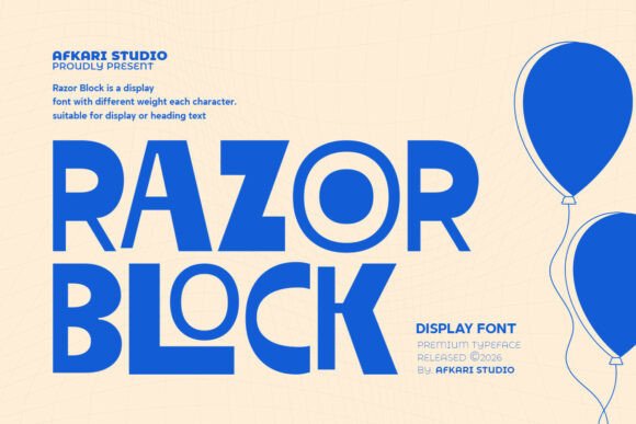 Razor Block: A Display Font That Commands Attention