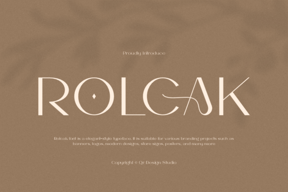 Rolcak: A Bold Sans Serif Display Typeface for Digital Design
