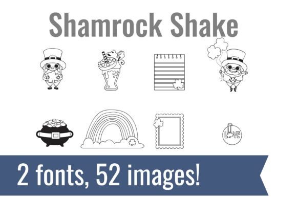 Shamrock Shake Dingbats: A Festive Font Bundle That Lifts Your Brand