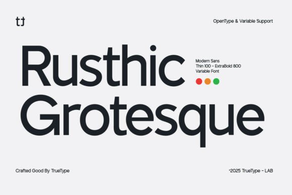 TRT Rusthic Grotesque: A Modern Sans Serif That Just Works