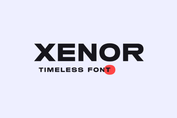 Xenor: A Confident Display Font for Small Business Branding